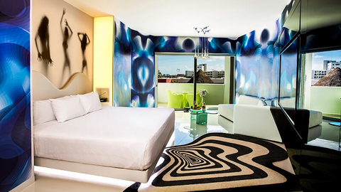 Temptation Cancun Resort Bash Bedroom - editorial only Temptation Cancun Resort Bash Bedroom